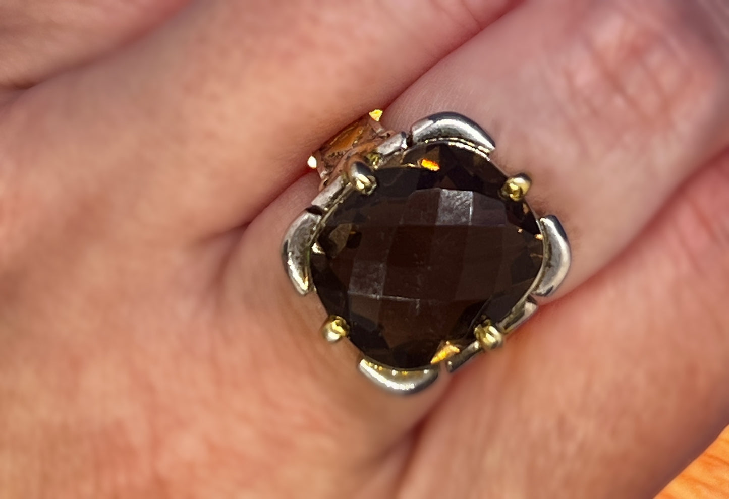 Smoky Quartz Earth Priestess Ring (SG preowned)